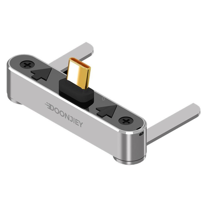 DOONJIEY 8K 40Gbps USB4 Type-C Full Function Holder Adapter(Grey)