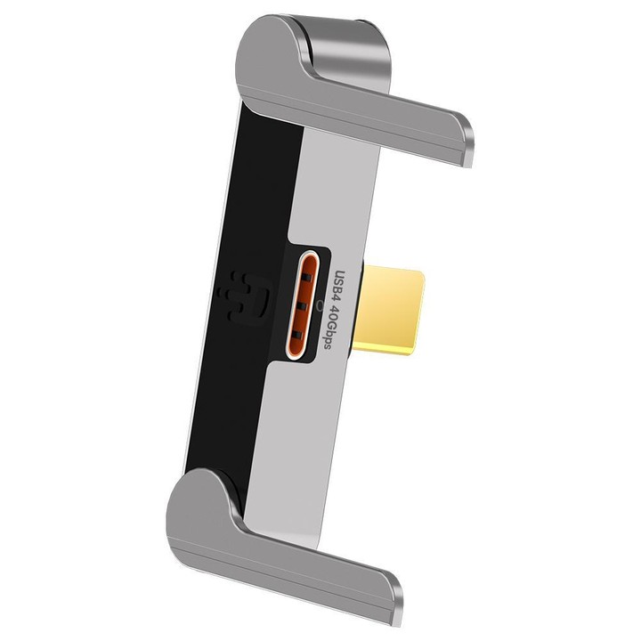 DOONJIEY 8K 40Gbps USB4 Type-C Full Function Holder Adapter(Grey)