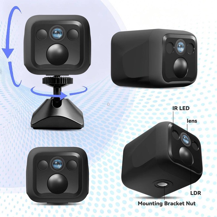 B01 Home HD Smart WiFi Camera, Supports Night Vision and Motion Detection(Black)