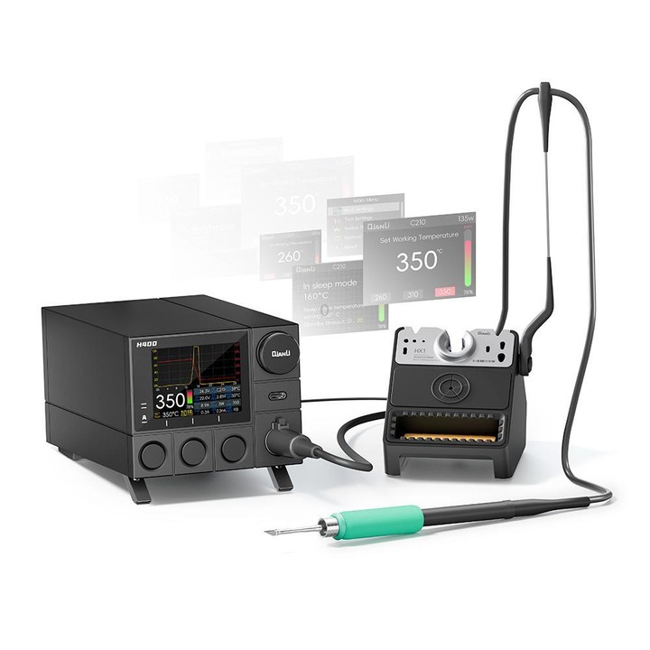 QIANLI H400 400W Smart Soldering Station with HX1 All-in-One Sleep Stand, Plug:EU Plug