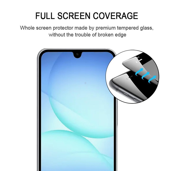 For Galaxy A18 4G High Aluminum Full Screen Silk Printing Tempered Glass Film