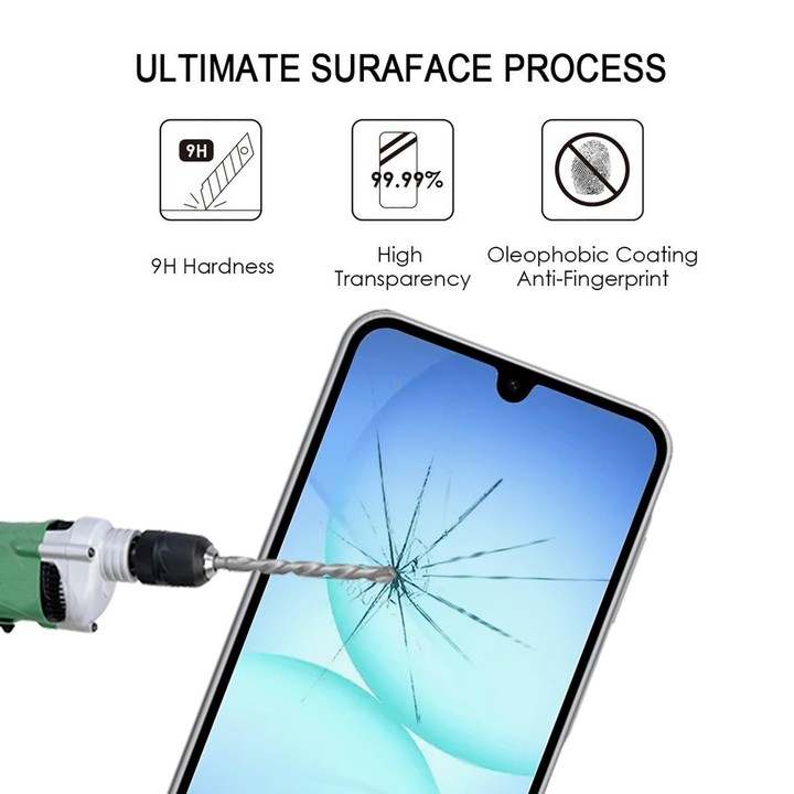 For Galaxy A18 4G High Aluminum Full Screen Silk Printing Tempered Glass Film