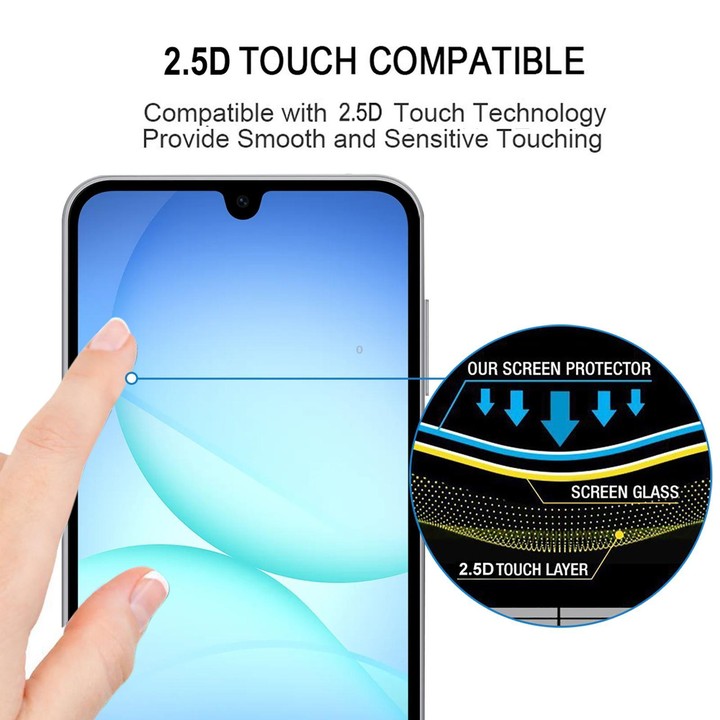 For Galaxy Buddy5 5G 25pcs High Aluminum Full Screen Silk Printing Tempered Glass Film