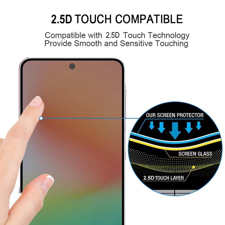 For Galaxy M47 5G 25pcs High Aluminum Full Screen Silk Printing Tempered Glass Film