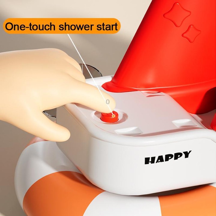 Baby Bath Water Play Shower Duck Interactive Toy Set, Version:Battery