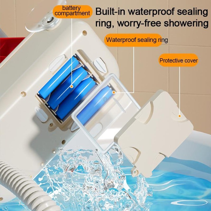 Baby Bath Water Play Shower Duck Interactive Toy Set, Version:Battery