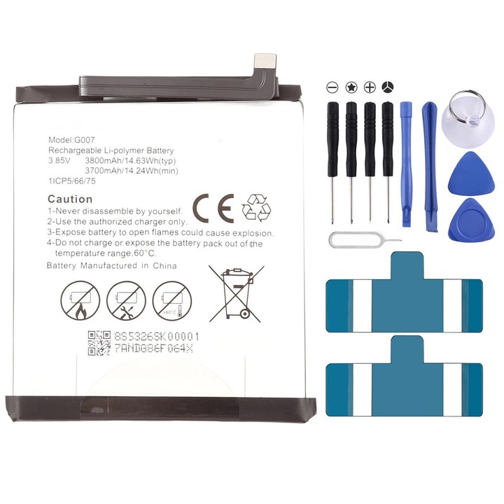 For General Mobile GM 9 Pro / GM8 Go Dual / GM6 / G006 3800mAh G007 Battery