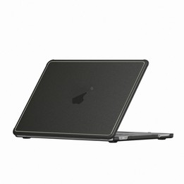 For MacBook Neo 13 inch 2026 A18 Pro A3404 Crystalline Matte Texture PC Edge Laptop Protective Case(Black)