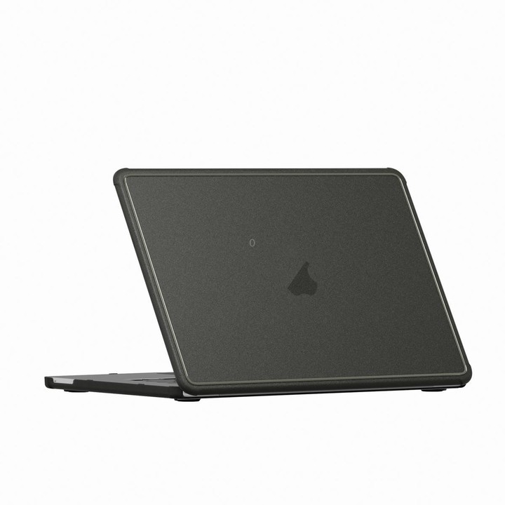 For MacBook Neo 13 inch 2026 A18 Pro A3404 Crystalline Matte Texture PC Edge Laptop Protective Case(Black)