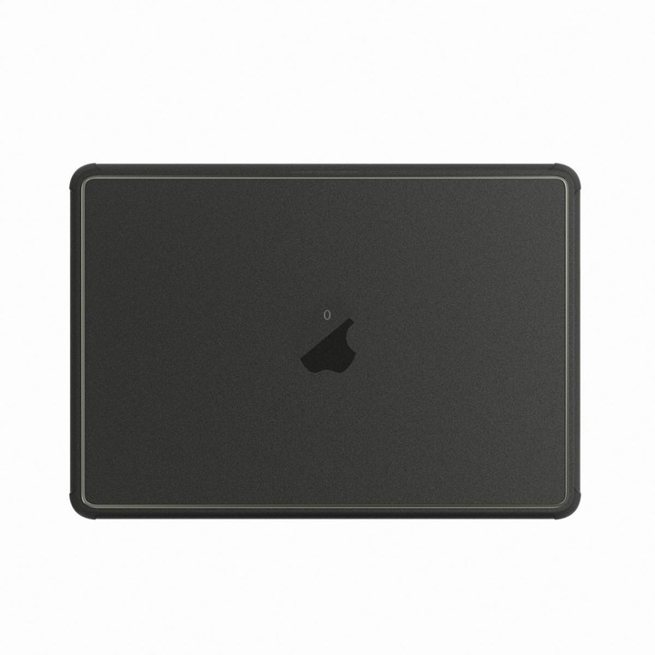 For MacBook Neo 13 inch 2026 A18 Pro A3404 Crystalline Matte Texture PC Edge Laptop Protective Case(Black)