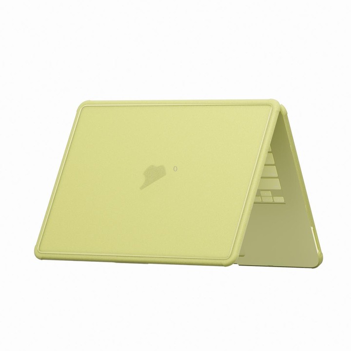 For MacBook Neo 13 inch 2026 A18 Pro A3404 Crystalline Matte Texture PC Edge Laptop Protective Case(Yellow)