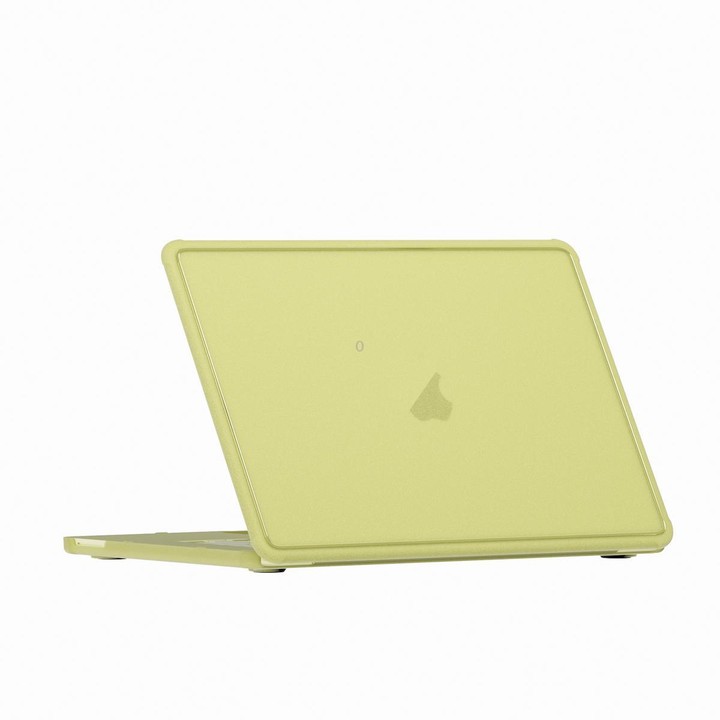 For MacBook Neo 13 inch 2026 A18 Pro A3404 Crystalline Matte Texture PC Edge Laptop Protective Case(Yellow)