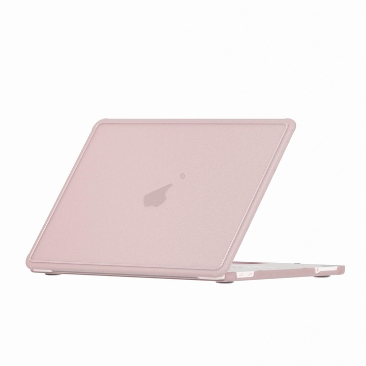 For MacBook Neo 13 inch 2026 A18 Pro A3404 Crystalline Matte Texture PC Edge Laptop Protective Case(Pink)