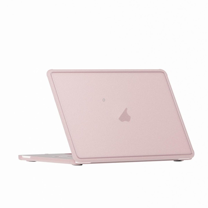 For MacBook Neo 13 inch 2026 A18 Pro A3404 Crystalline Matte Texture PC Edge Laptop Protective Case(Pink)