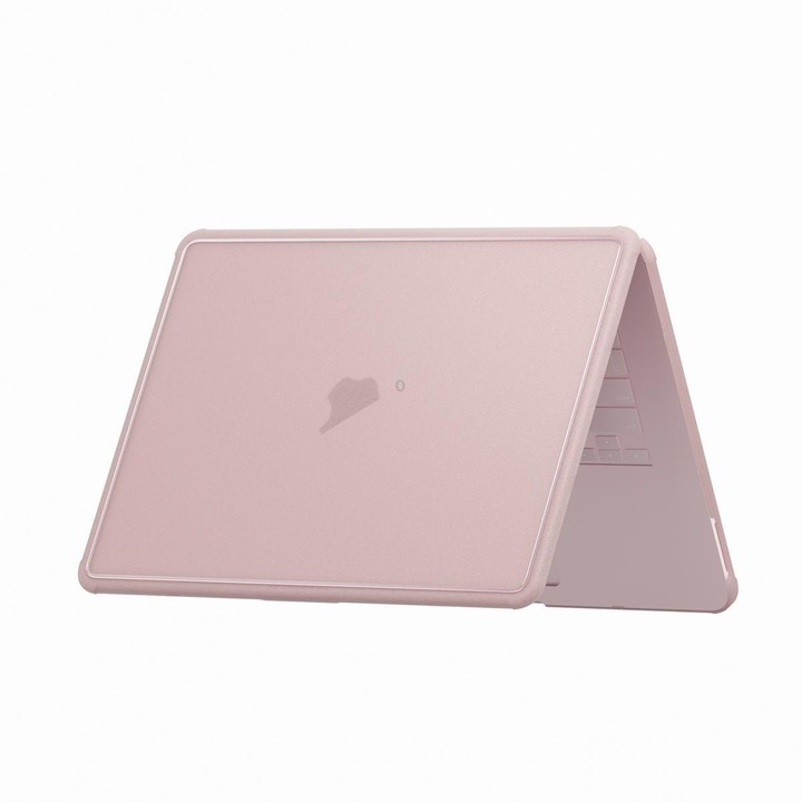 For MacBook Neo 13 inch 2026 A18 Pro A3404 Crystalline Matte Texture PC Edge Laptop Protective Case(Pink)