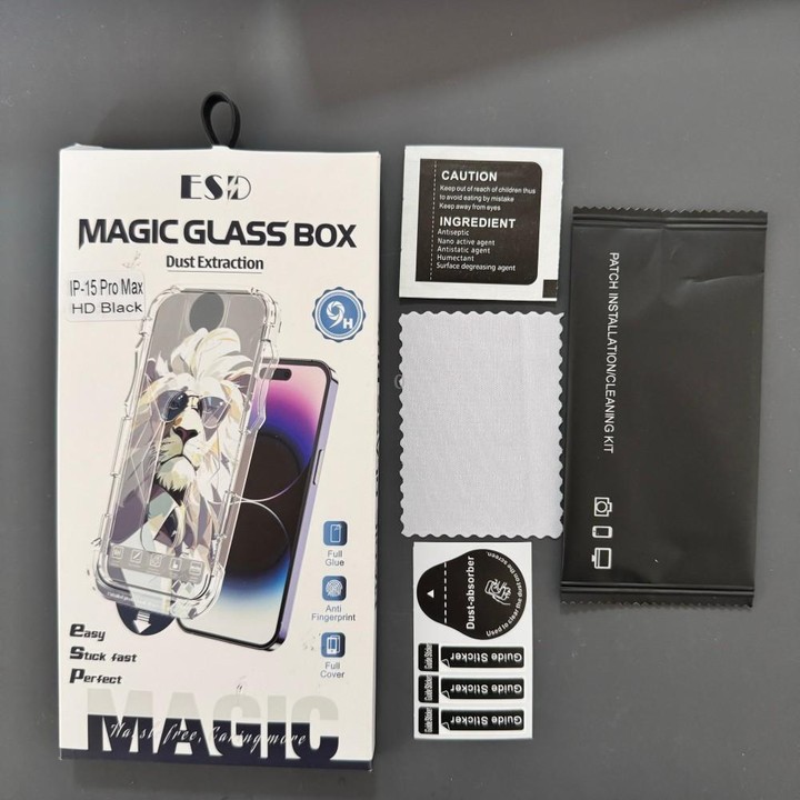 For Galaxy S22+ 5G 10pcs Easy Install Dust-proof Box HD Tempered Glass Film, Support Ultrasonic Unlock