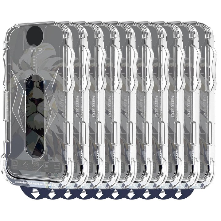 For Galaxy S22+ 5G 10pcs Easy Install Dust-proof Box Privacy Tempered Glass Film, Support Ultrasonic Unlock
