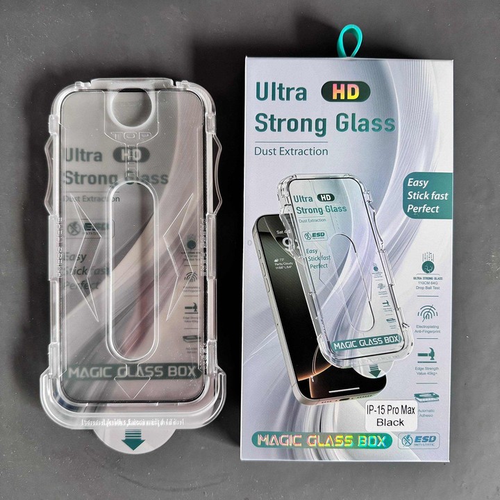 For Galaxy S23+ 5G 10pcs USG Easy Install Dust-proof Box HD Edge-to-Edge Tempered Glass Film, Support Ultrasonic Unlock