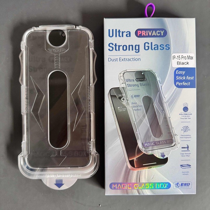 For Galaxy S22 5G 10pcs USG Easy Install Dust-proof Box Privacy Edge-to-Edge Tempered Glass Film, Support Ultrasonic Unlock