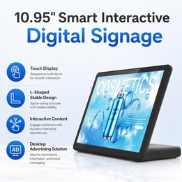 WL1109TH 10.95 inch Android OS Commercial Smart Touch Digital Signage, Plug:US Plug(Black)