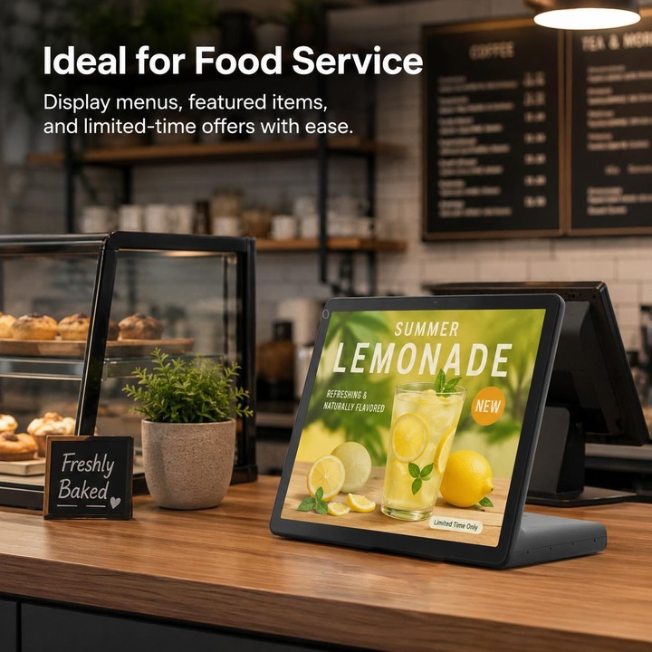 WL1109TH 10.95 inch Android OS Commercial Smart Touch Digital Signage, Plug:US Plug(Black)