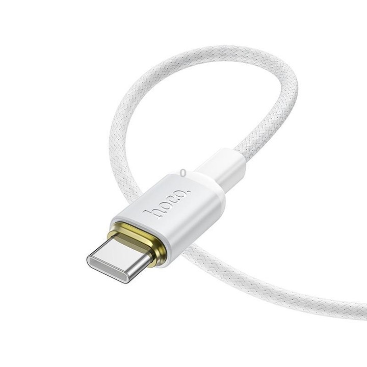 hoco X128 USB-A to Type-C Benefit Charging Data Cable, Length:1m(White)