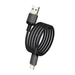 hoco X128 USB-A to Type-C Benefit Charging Data Cable, Length:1m(White)
