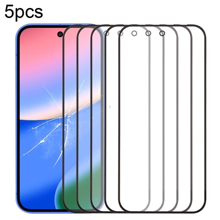 For Google Pixel 10 5pcs Front Screen Outer Glass Lens with OCA Optically Clear Adhesive