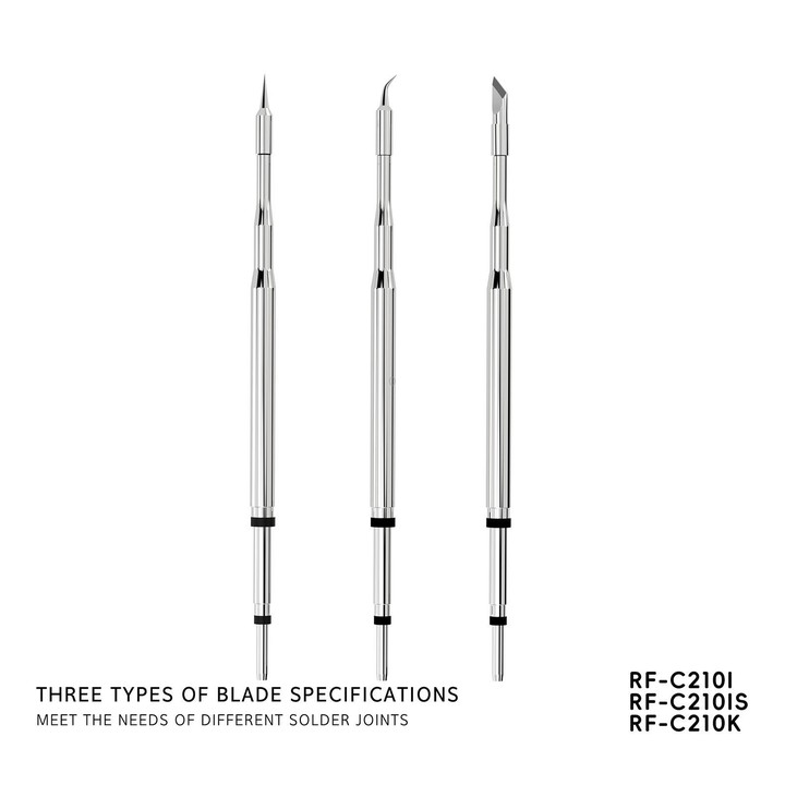 RF4 Soldering Iron Tips for C210 Soldering Handle, Model:RF-C210 I