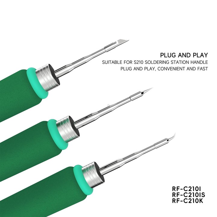 RF4 Soldering Iron Tips for C210 Soldering Handle, Model:RF-C210 I