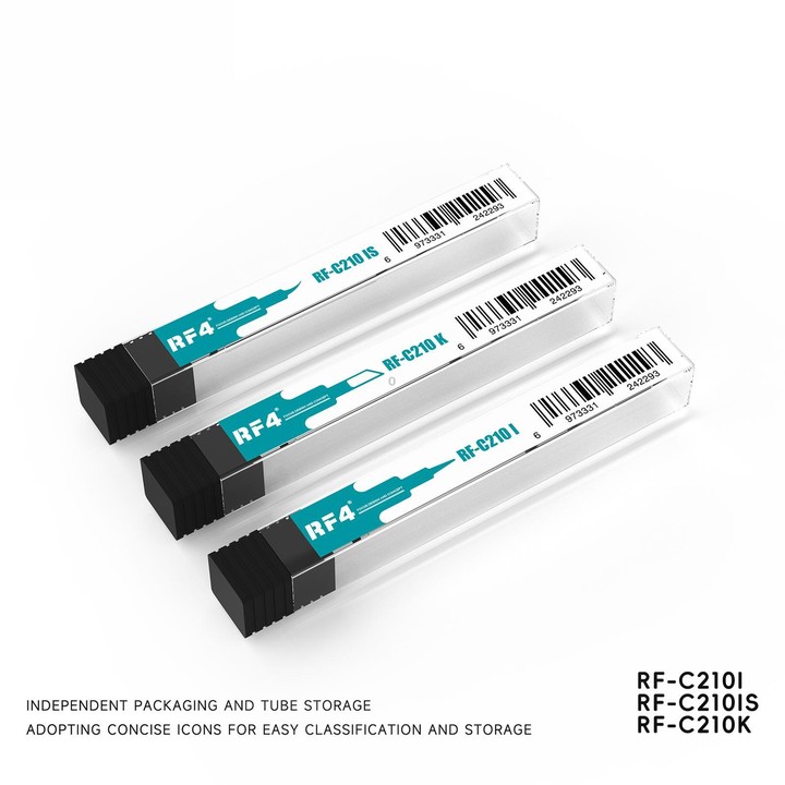 RF4 Soldering Iron Tips for C210 Soldering Handle, Model:RF-C210 K
