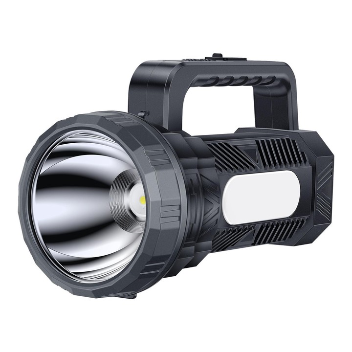 Yesido TC12 Outdoor Emergency Multifunctional Rechargeable Dual Lamp Lighting Flashlight(Black)