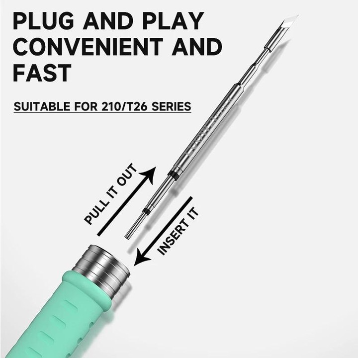 LUOWEI LW-C210 Series Lead Free Soldering Iron Tip for 210 / T26 Series Soldering Station, Model:LW-C210-K