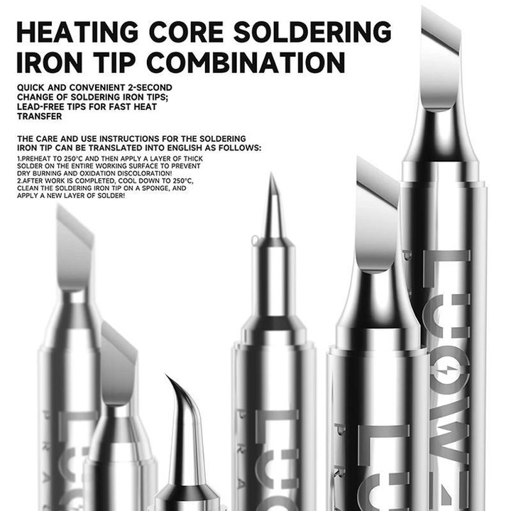 LUOWEI LW-T12 Series Soldering Iron Tips for T12 Soldering Station, Model:LW-T12-K