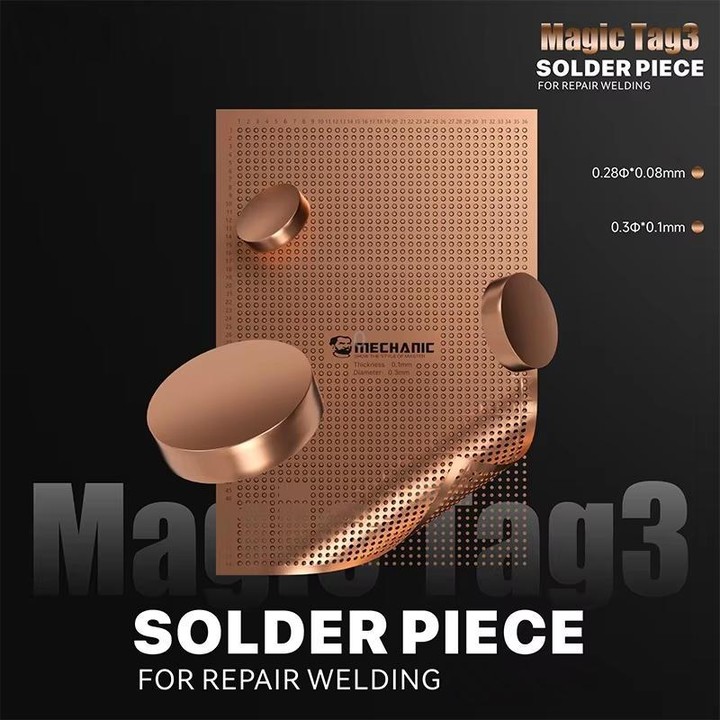 MECHANIC Magic Tag 3 Solder Piece, Specification:0.08x0.28mm + 0.1x0.3mm