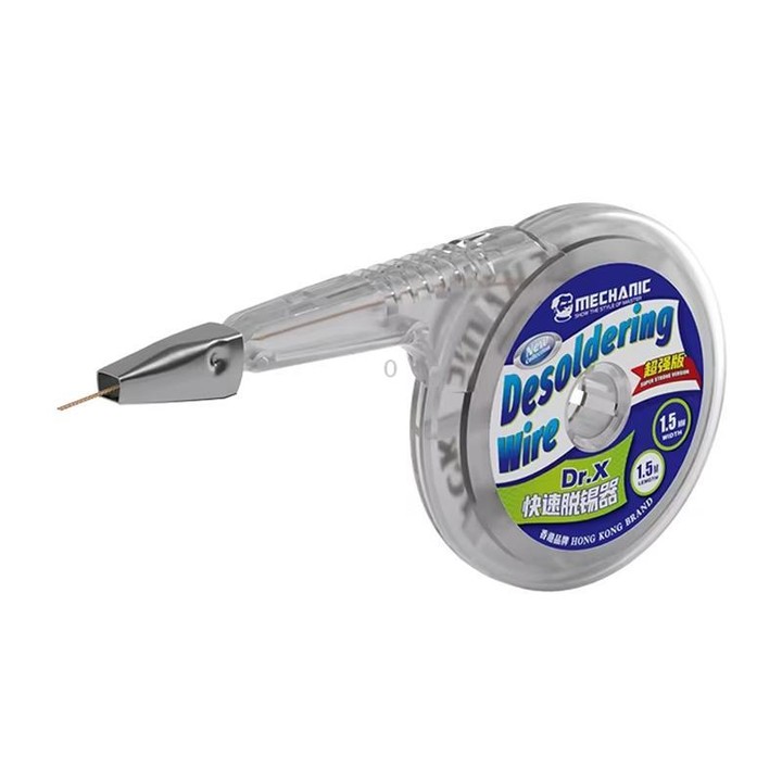 MECHANIC Dr.X Super Strong Version 1.5m Precision Desoldering Tape, Specification:1.5x1.5mm
