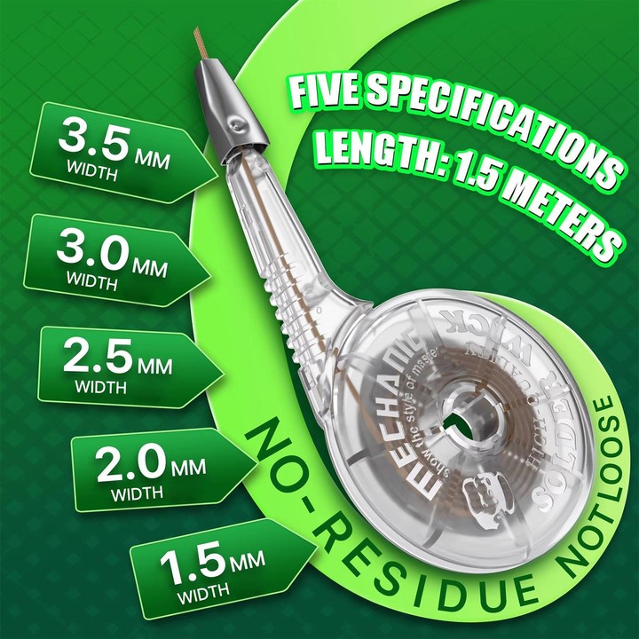 MECHANIC Dr.X Super Strong Version 1.5m Precision Desoldering Tape, Specification:2.0x1.5mm