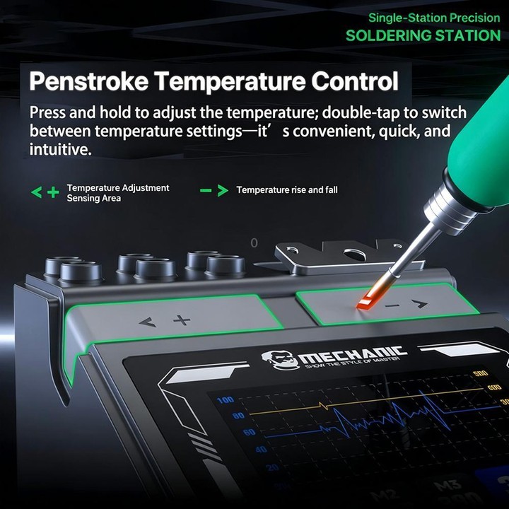 MECHANIC X120 Ultra Pen Style Intelligent Temperature Controlled Single Station Soldering Station