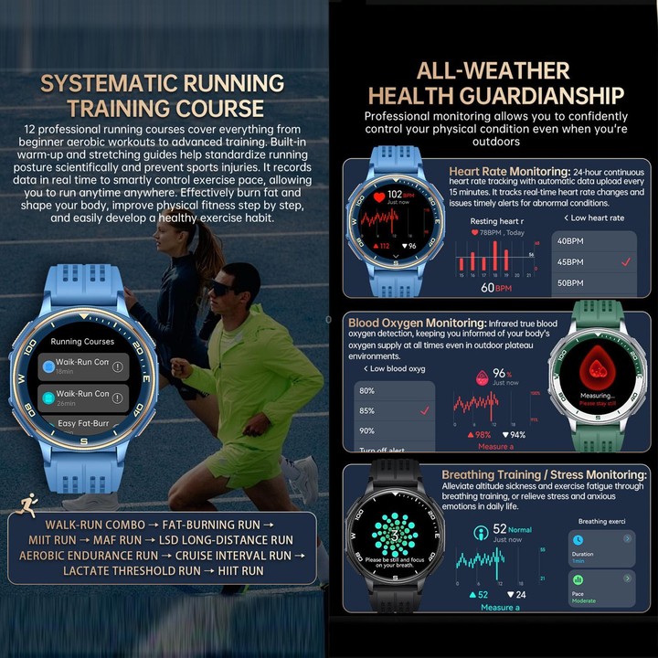 S99 1.43 inch GPS Sports Smart Watch, Support Bluetooth Call / Heart Rate / Blood Oxygen / Sleep Monitoring(Black)