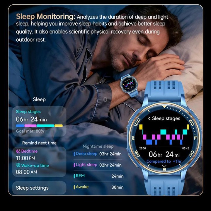 S99 1.43 inch GPS Sports Smart Watch, Support Bluetooth Call / Heart Rate / Blood Oxygen / Sleep Monitoring(Black)
