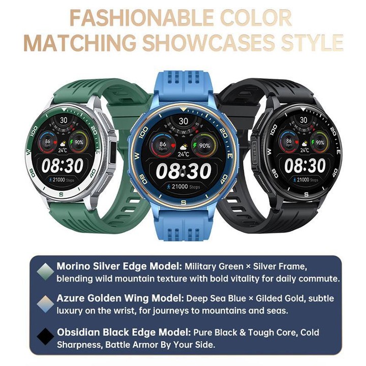 S99 1.43 inch GPS Sports Smart Watch, Support Bluetooth Call / Heart Rate / Blood Oxygen / Sleep Monitoring(Black)