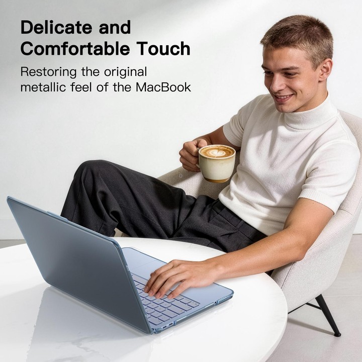 Matte Transparent Style Protective Laptop Case For MacBook Neo 13 inch A3404 2026(Indigo)