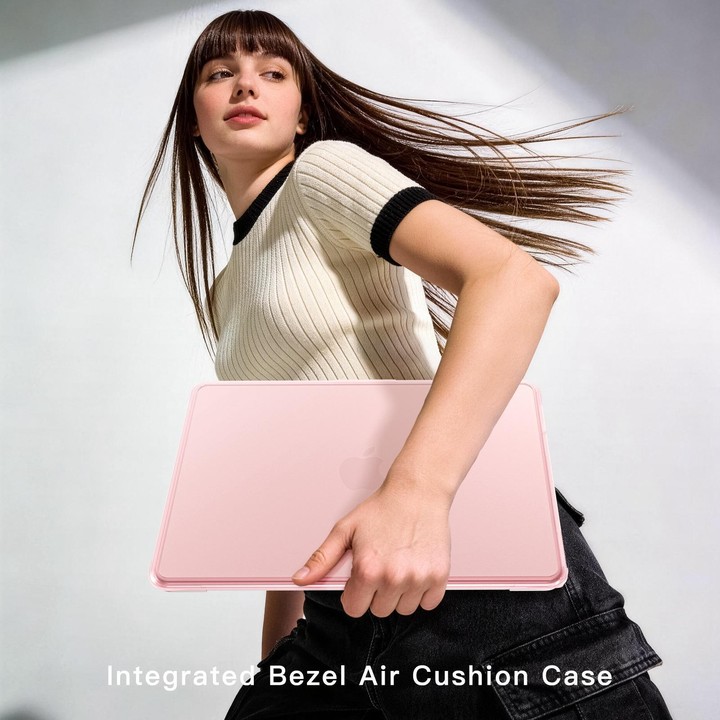 Matte Transparent Style Protective Laptop Case For MacBook Neo 13 inch A3404 2026(Pink)
