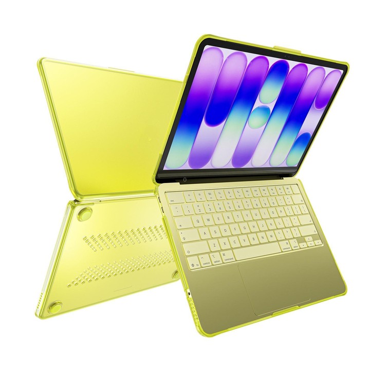 Matte Transparent Style Protective Laptop Case For MacBook Neo 13 inch A3404 2026(Yellow)