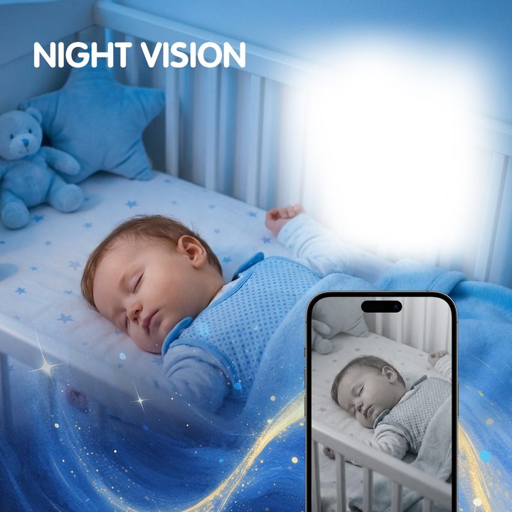 V1 Flower Shaped 4MP Baby Monitor Care Camera, Plug:EU Plug(Pink)