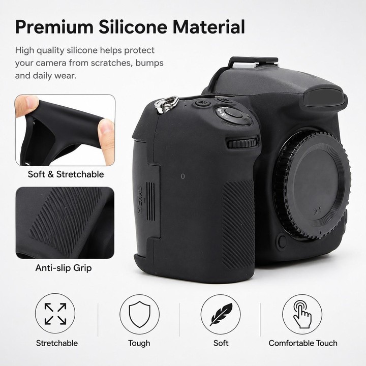 For Nikon D7000 Soft Silicone Camera Protective Case(Camouflage)