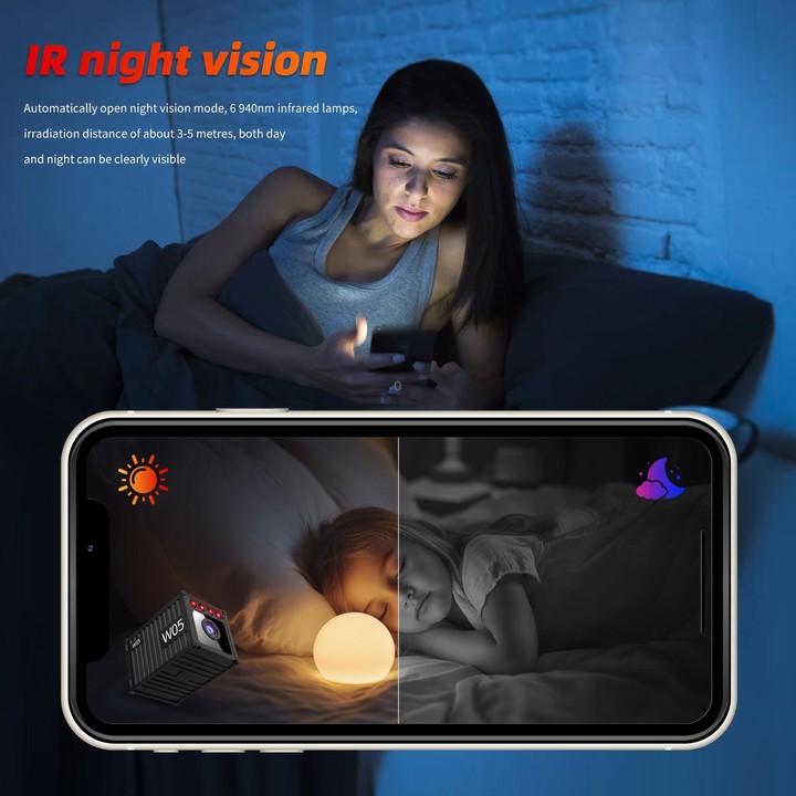 W05 1080P Smart HD Wireless Mini Camera(White)