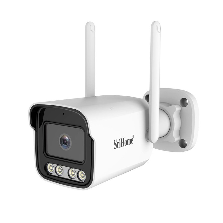Srihome SH065 5MP Outdoor Security HD Camera, Supports Two-Way Audio and Color Night Vision(US Plug)