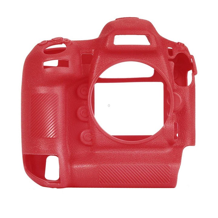 For Nikon D5 Litchi Texture Soft Silicone Camera Protective Case(Red)