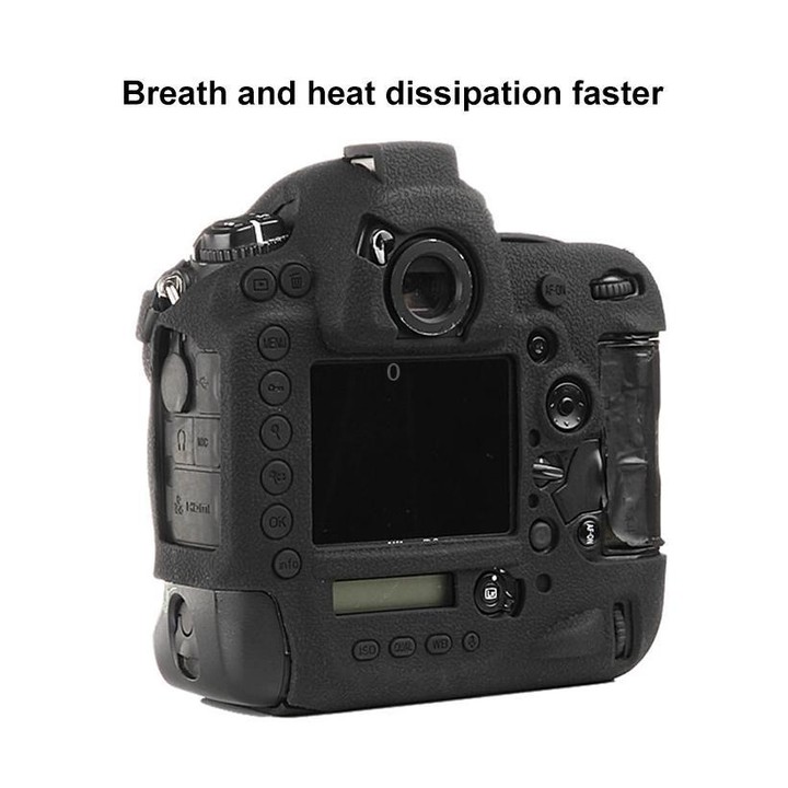 For Nikon D5 Litchi Texture Soft Silicone Camera Protective Case(Red)